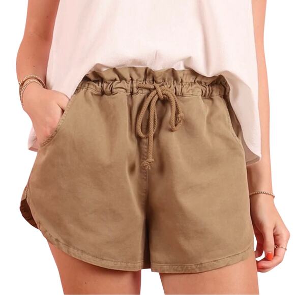 XiRena Wesley Short Dark Sand Khaki M - Picture 1 of 13